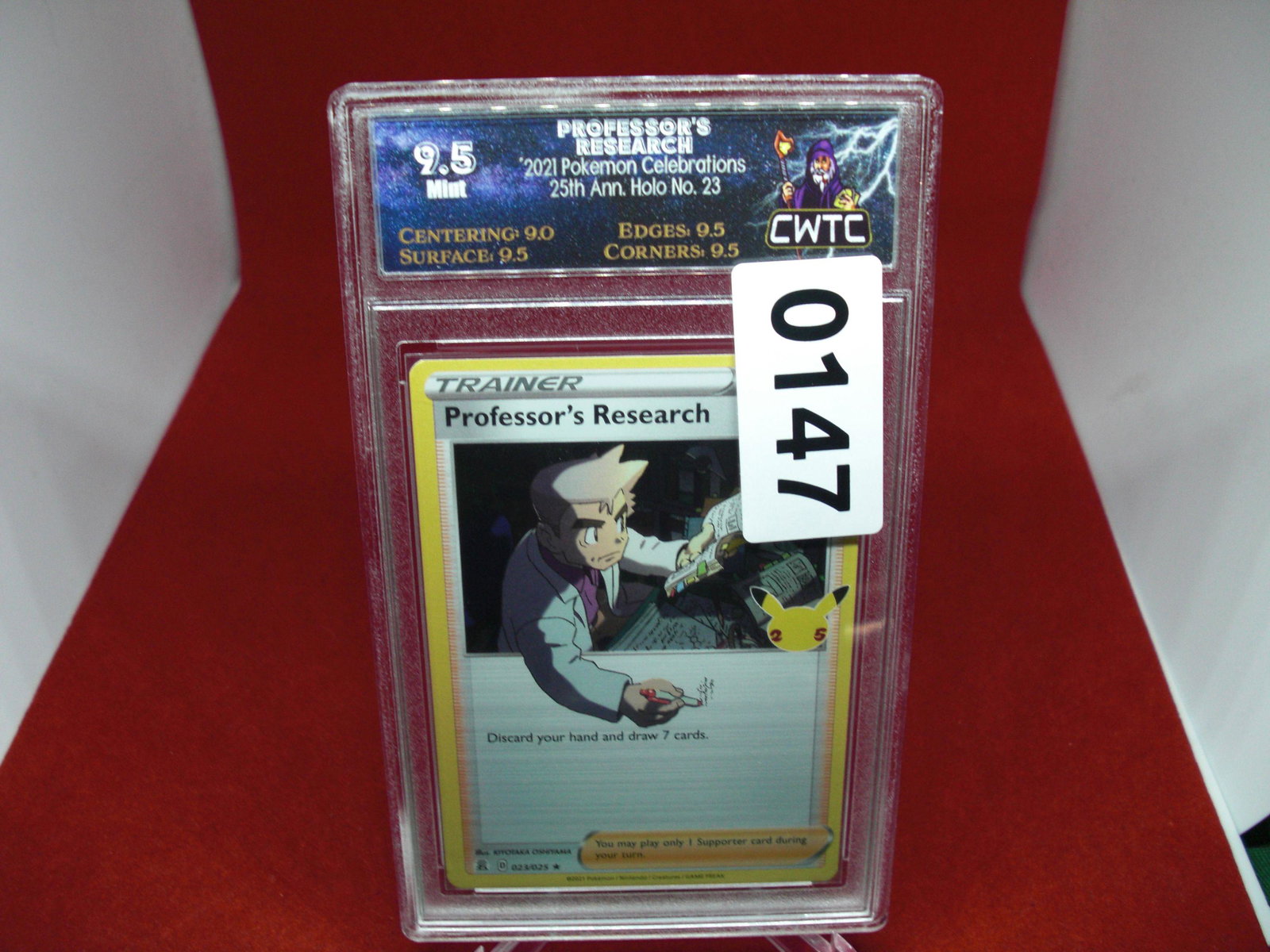 cwtc graded professors research mint 9.5: nice graded card