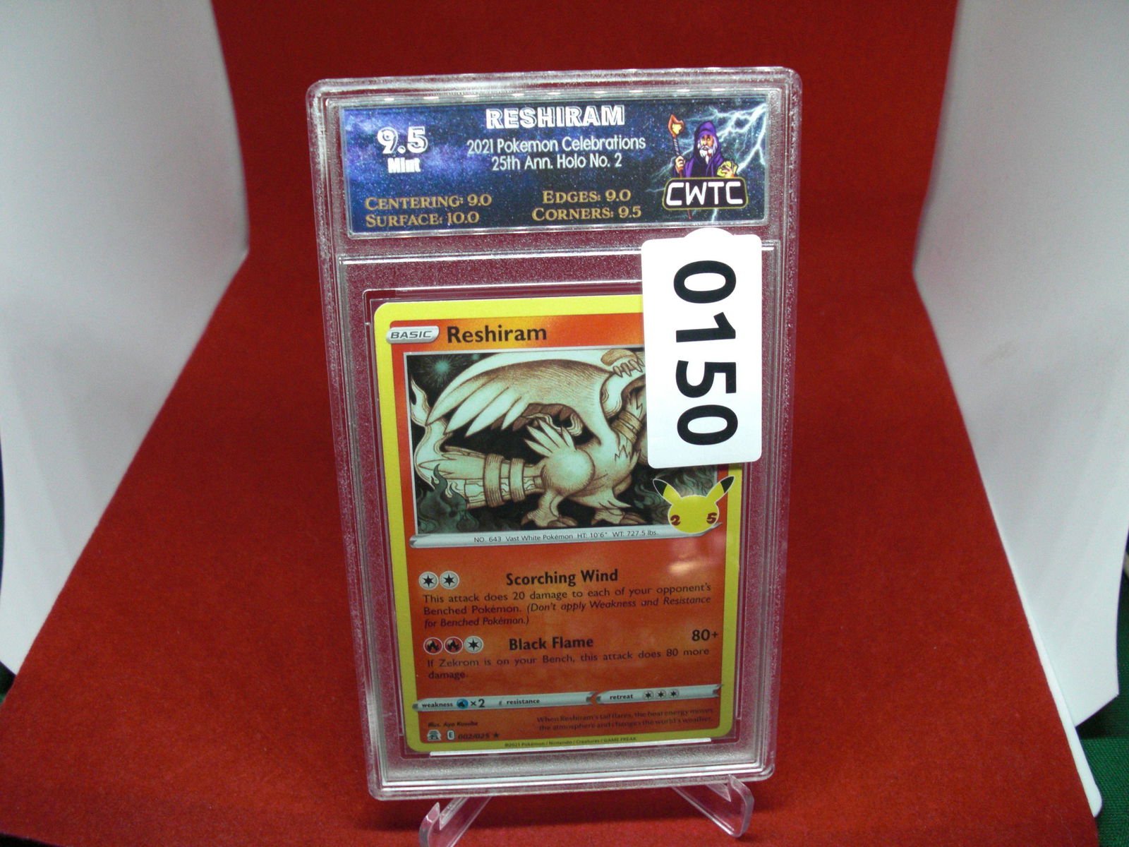 cwtc graded reshiram mint 9.5 (1 of 1)