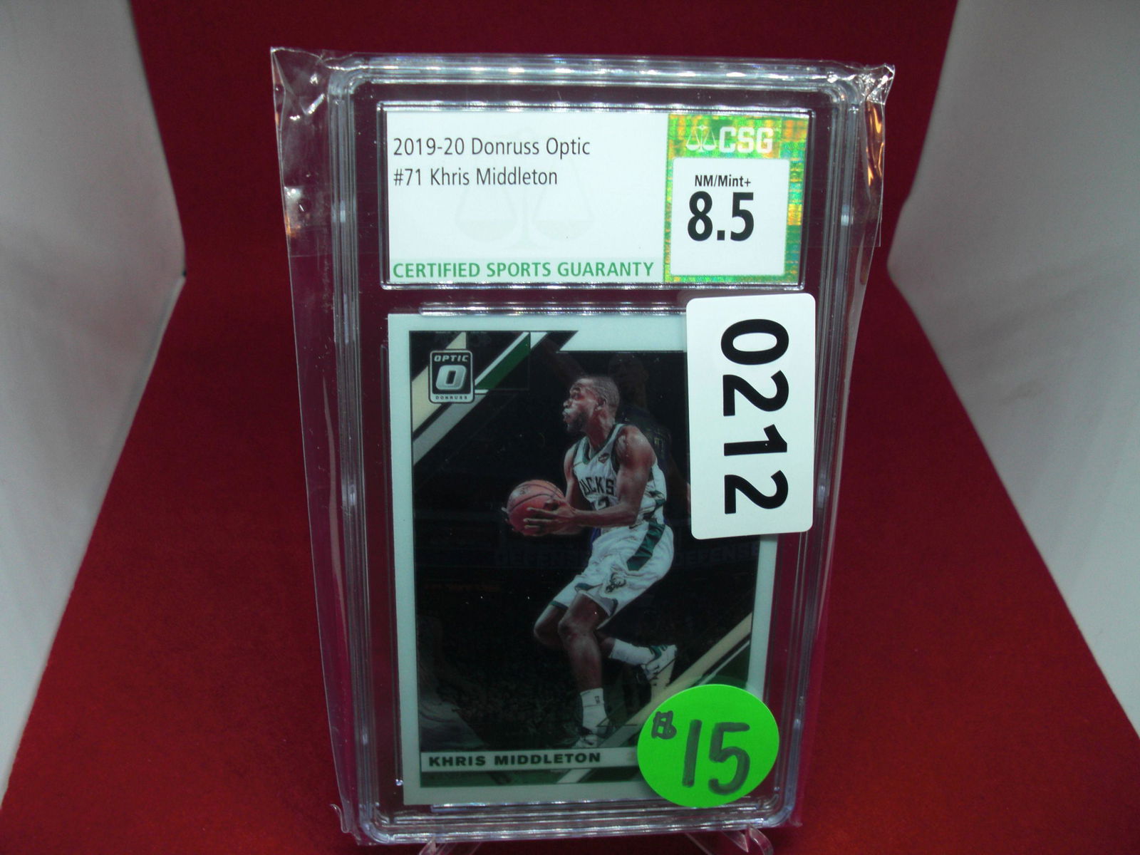 csg graded 2019/20 khris middleton mint 8.5 (1 of 1)