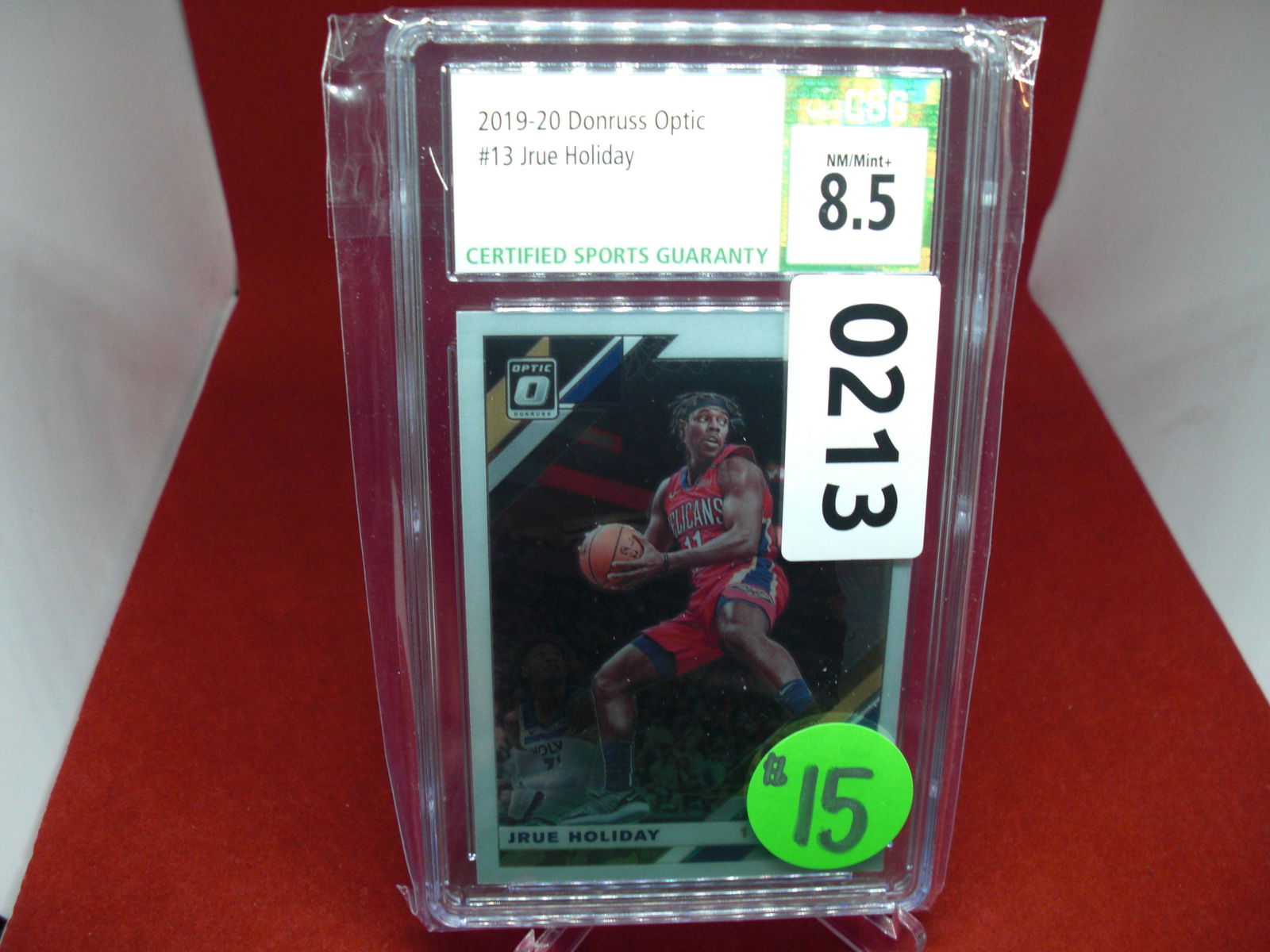 csg graded 2019/20 jrue holiday mint 8.5 (1 of 1)