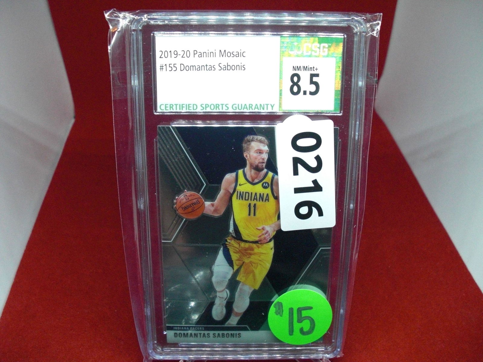 csg graded 2019/20 domantas sabonis mint 8.5 (1 of 1)