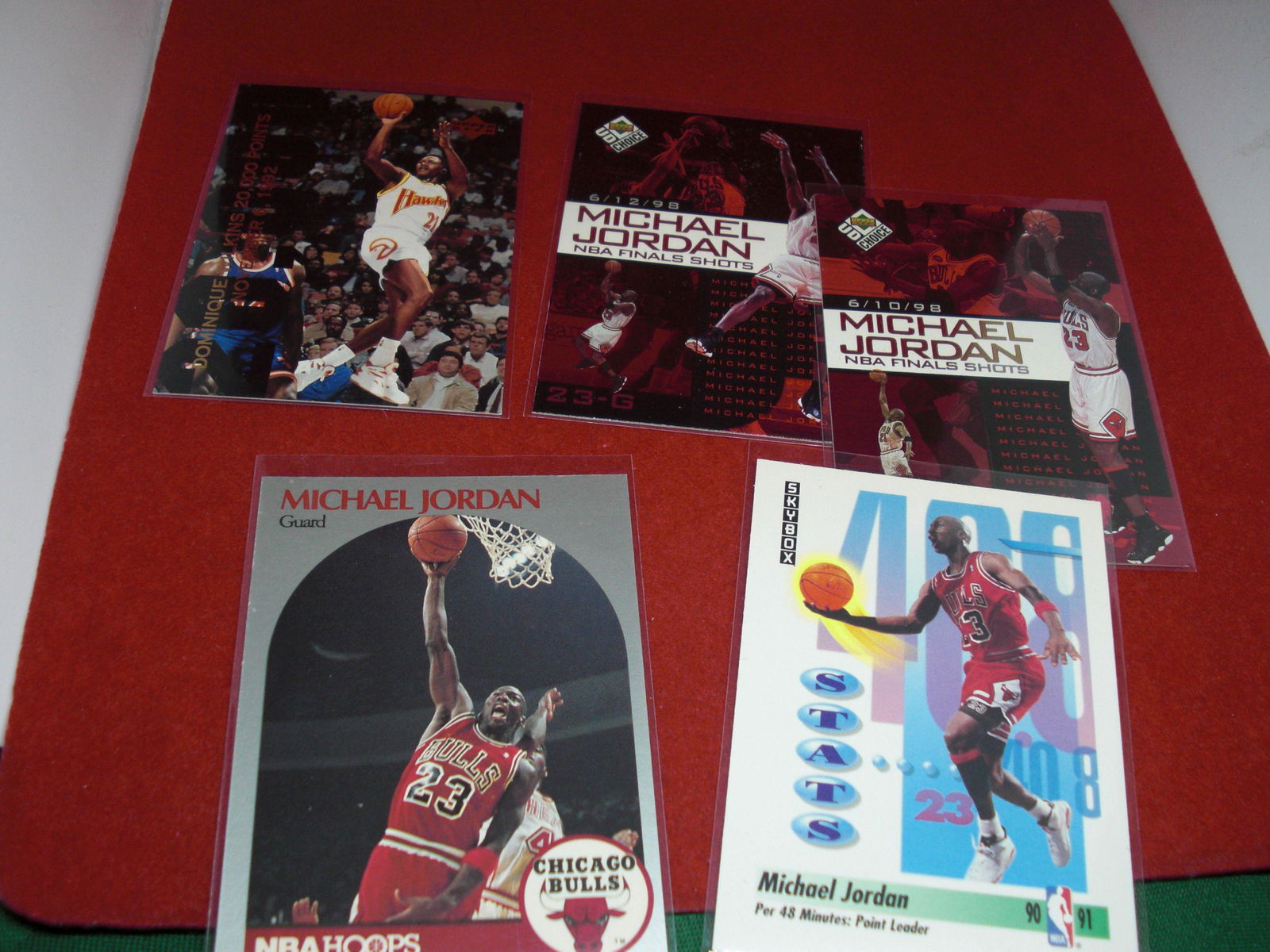 lot of 5 michael jordan cards (1 of 1)