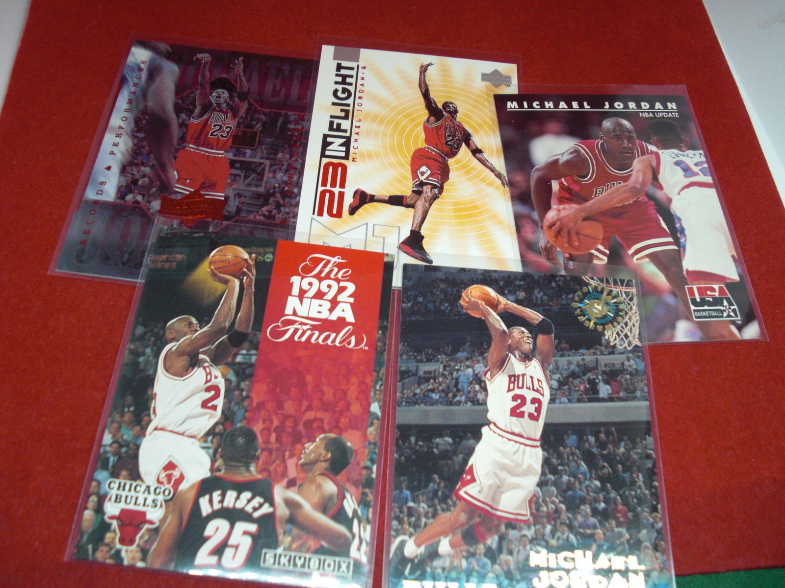 lot of 5 michael jordan cards (1 of 1)