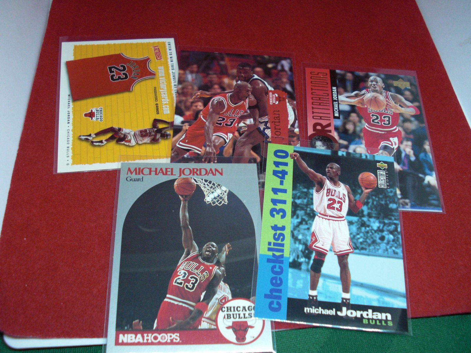 lot of 5 michael jordan cards (1 of 1)