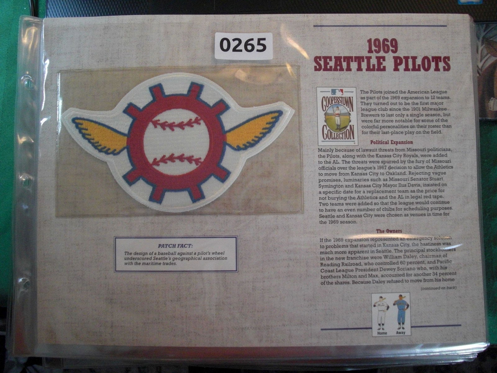 large patch 1969 seattle pilots (1 of 1)
