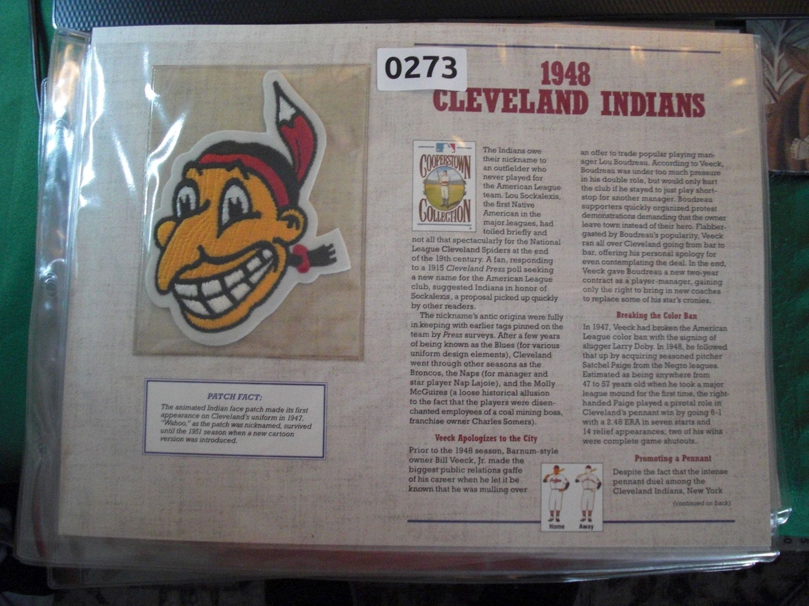 large patch 1948 cleveland indians (1 of 1)