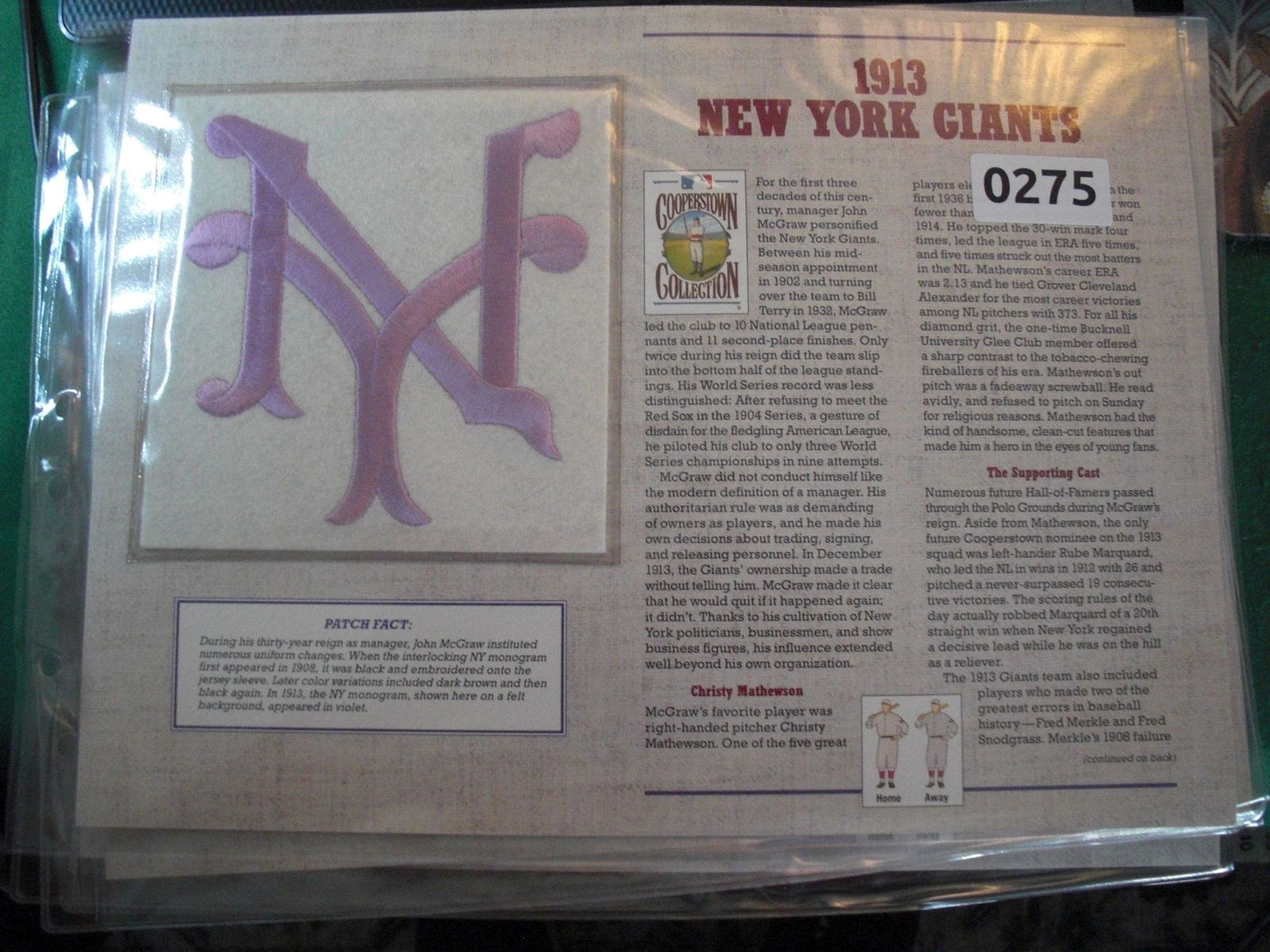 large patch 1913 new york giants (1 of 1)