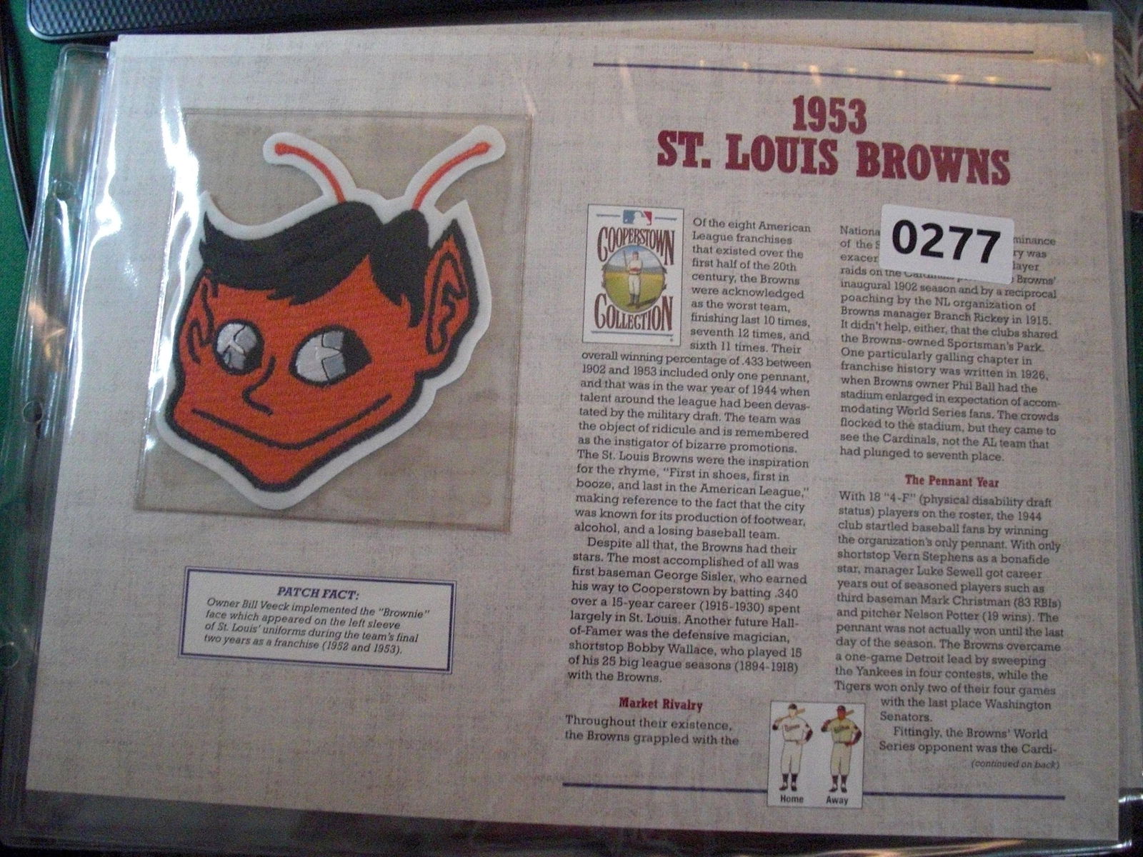 large patch 1953 st louis browns (1 of 1)