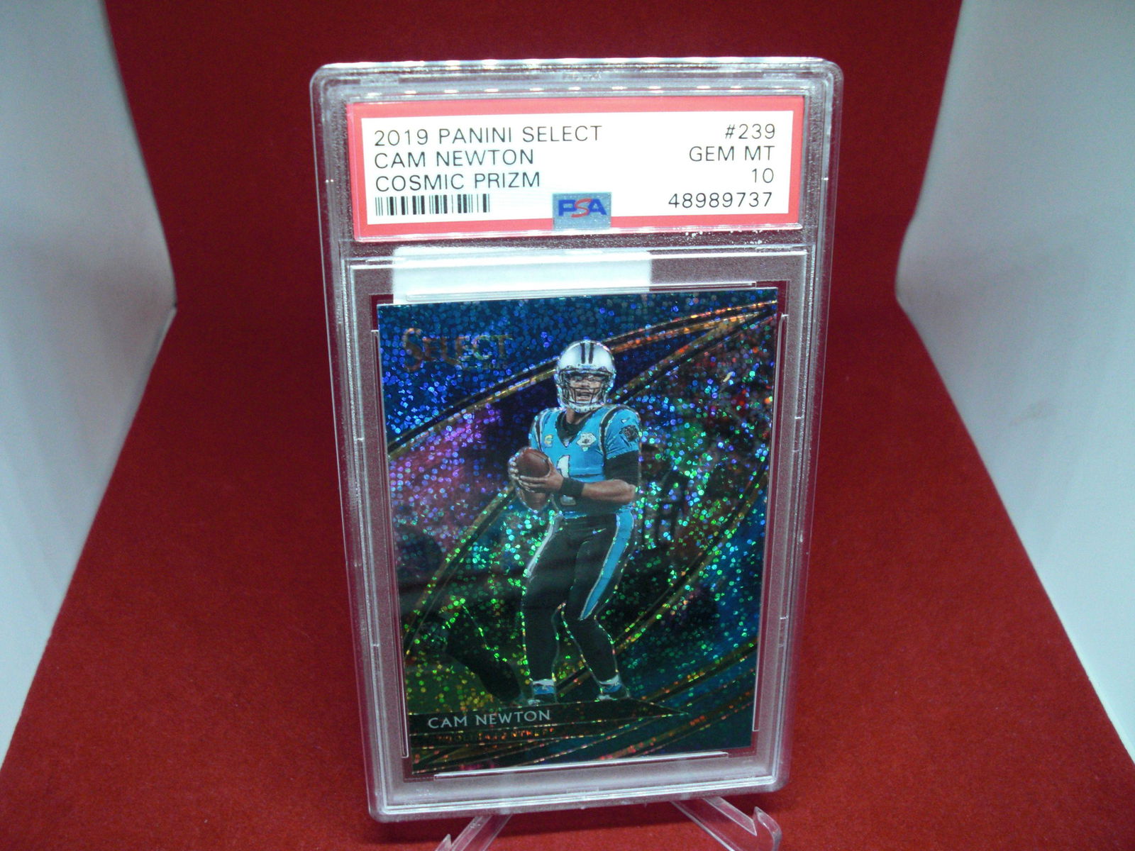 psa 2019 cam newton cosmic prizm mint 10 (1 of 1)