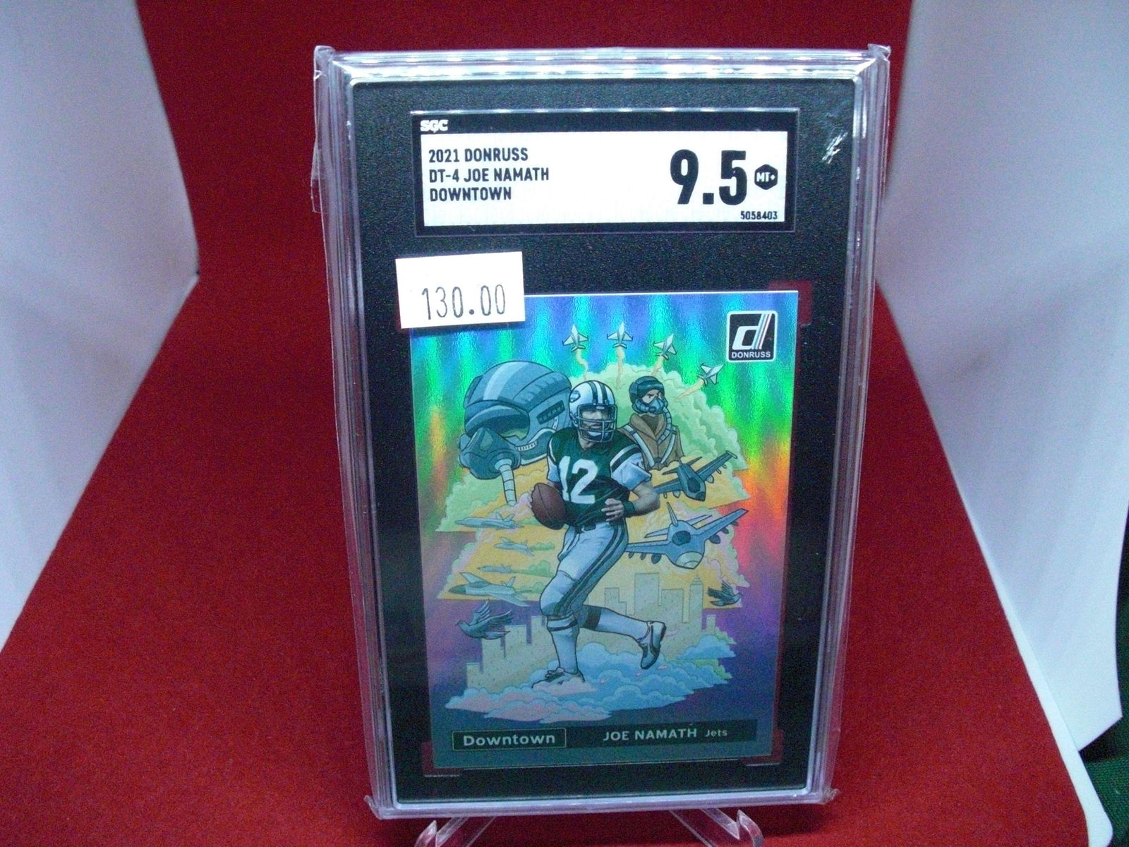 sgc graded joe namath downtown mint 9.5 (1 of 1)