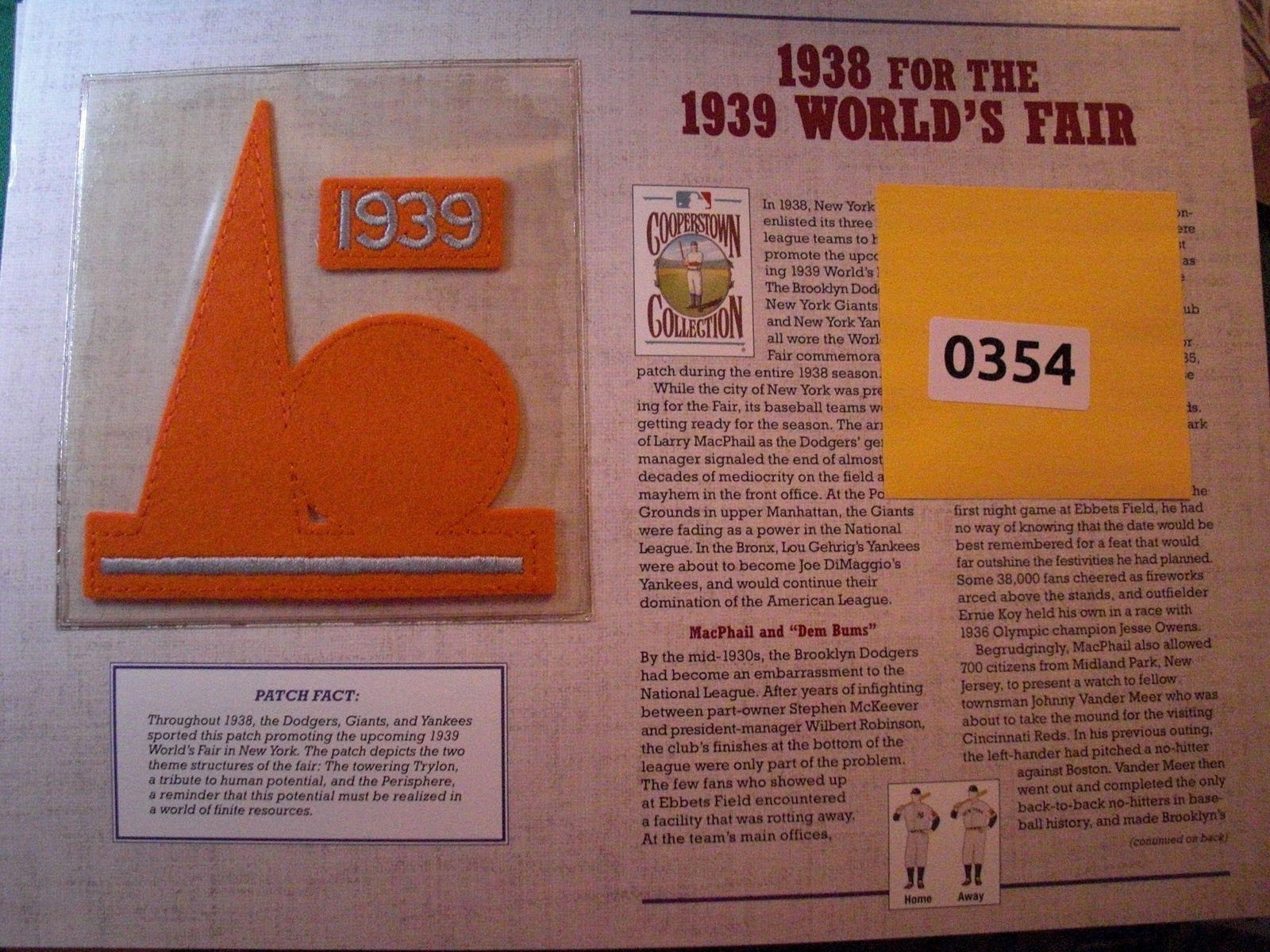 1939 worlds fair patch (1 of 1)