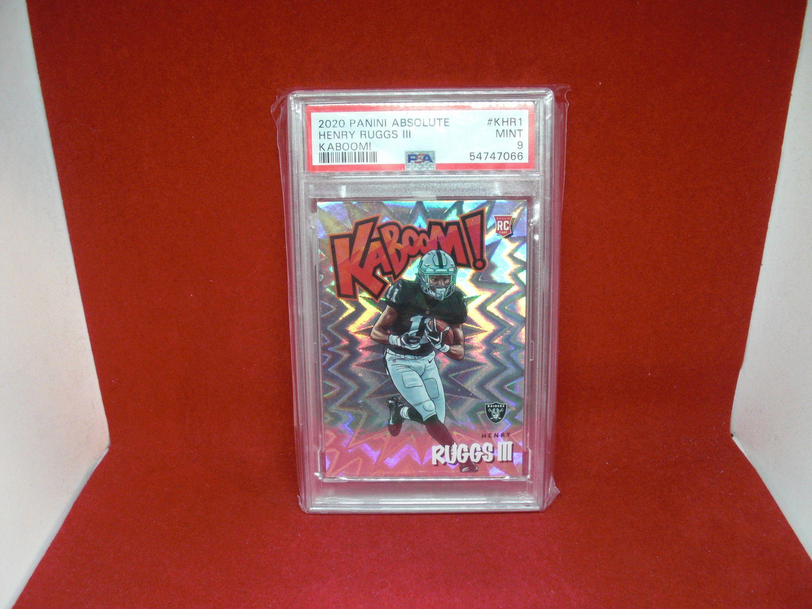 psa 9 mint henry ruggs III kaboom insert (1 of 1)