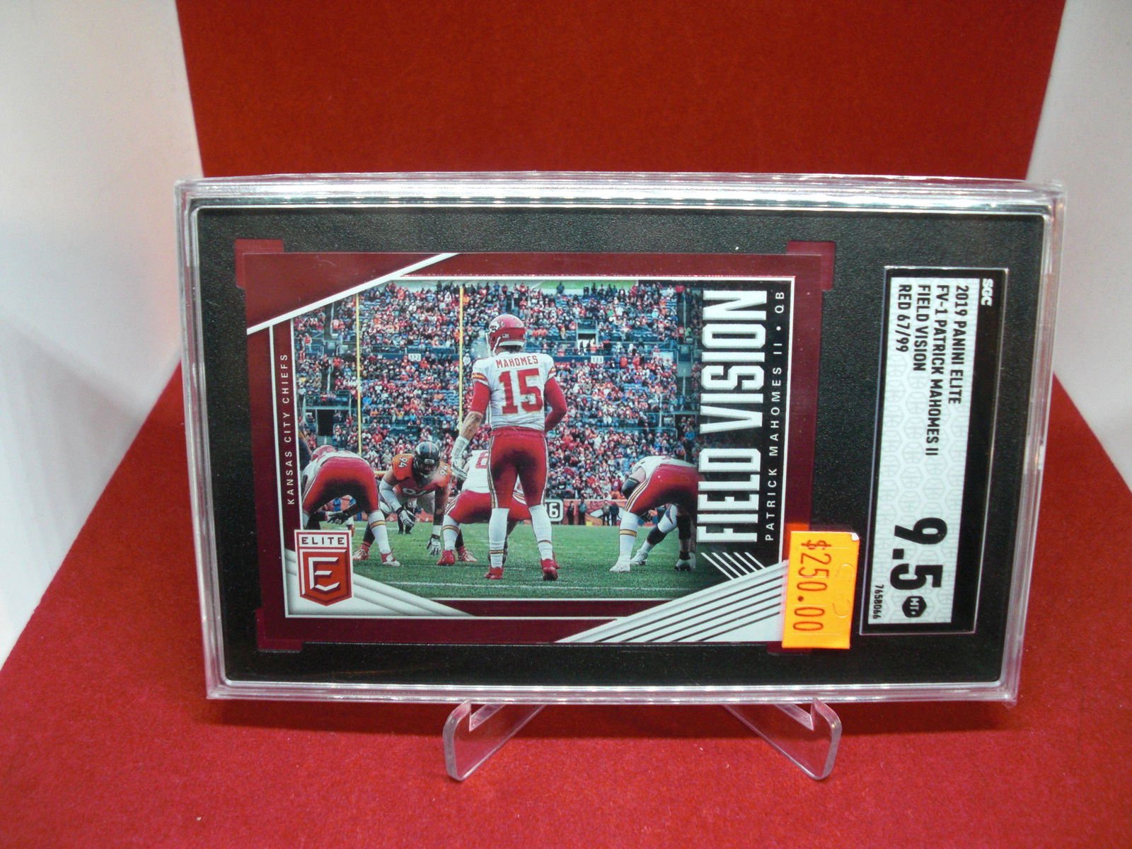 psa 9 2019 panini elite fieldvision patrick mahomes (1 of 1)