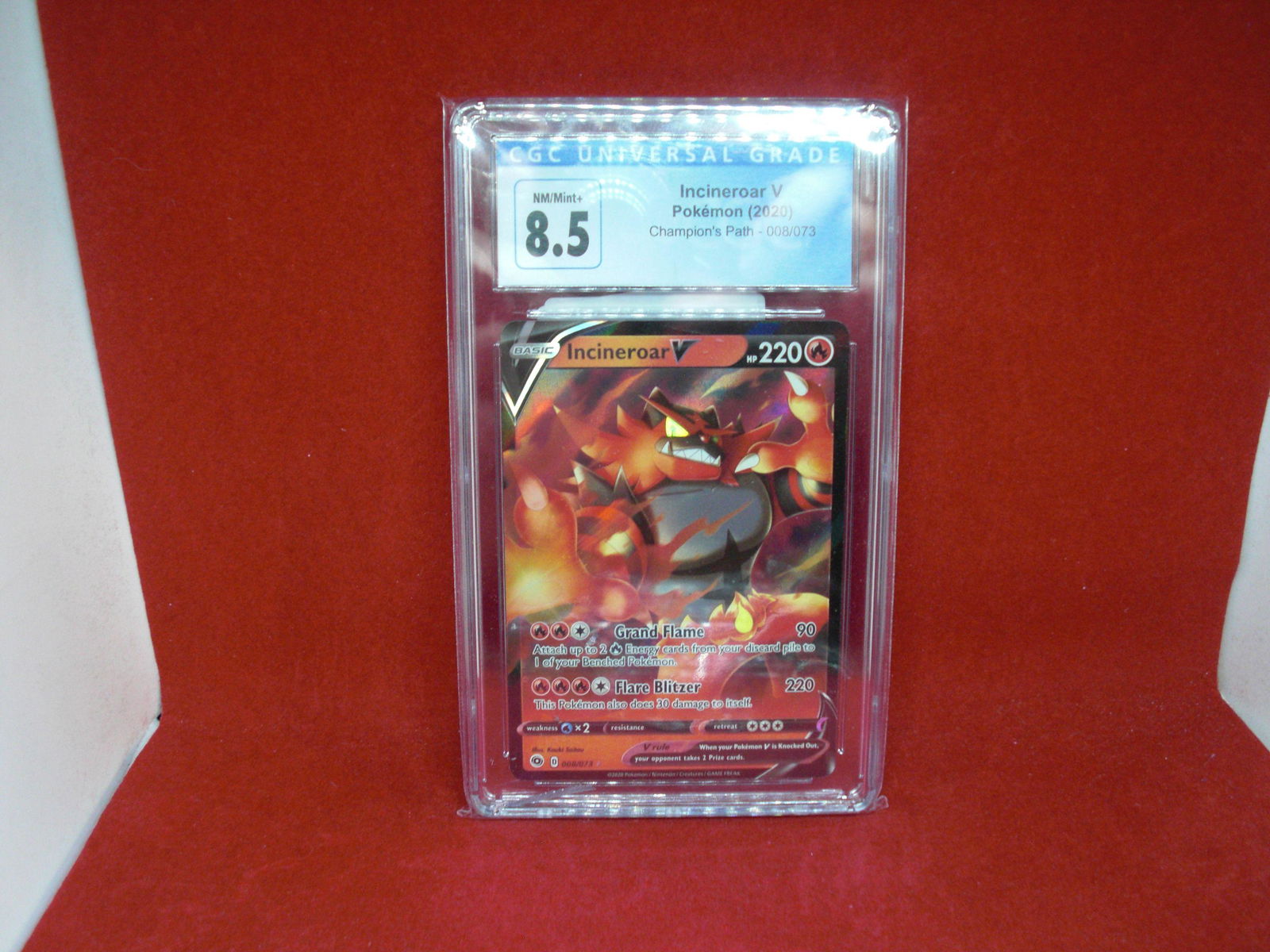cgc graded 9 pokemon incineroar v (1 of 1)