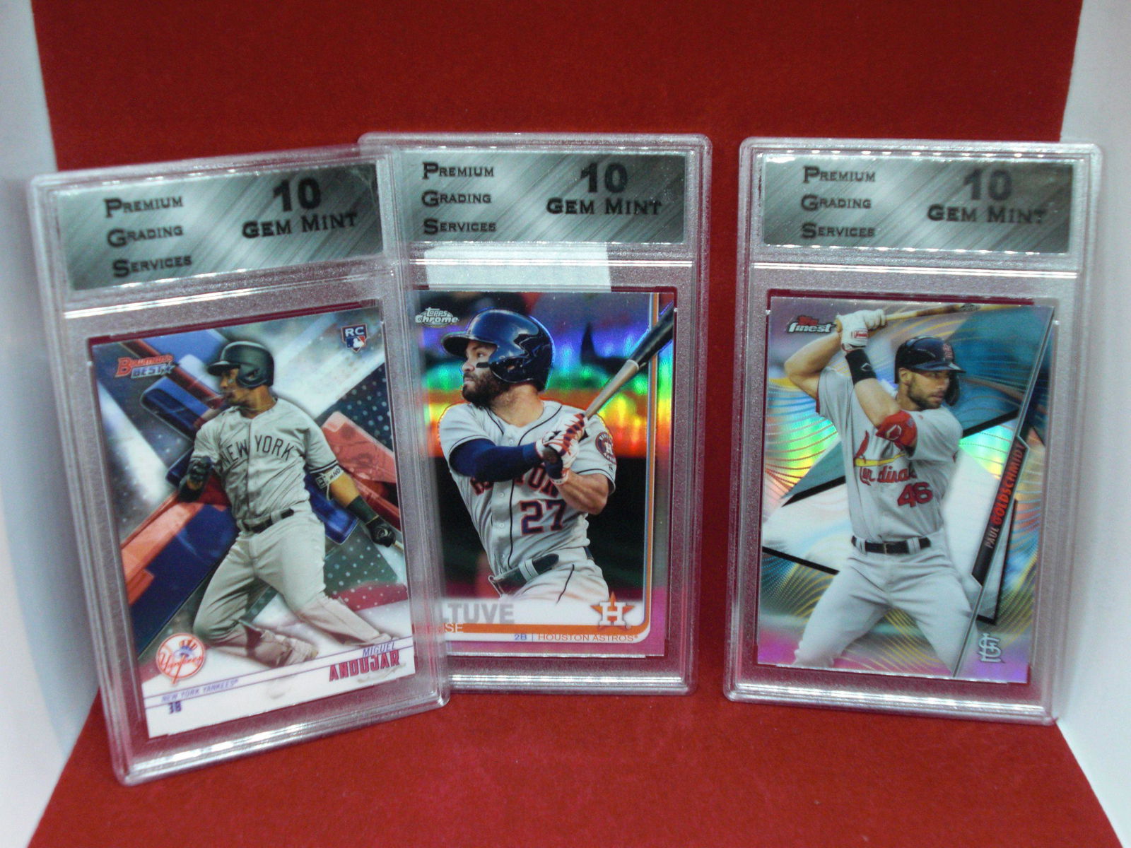 lot of 3 pgs gem 10 baseball cards (1 of 1)