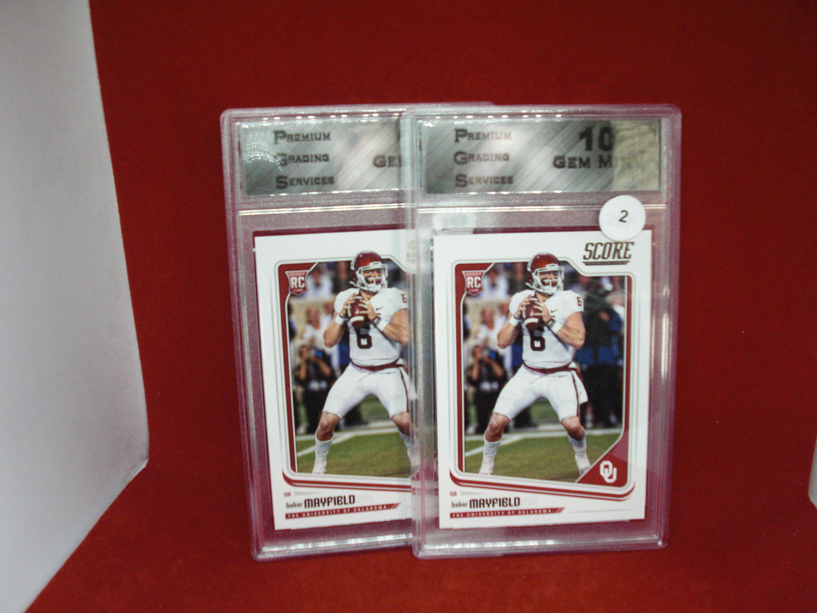 lot of 2 pgs gem 10 baker mayfield rookies (1 of 1)