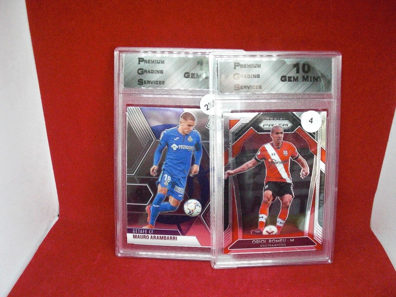 lot of 2 PGS gem 10 prizm soccer cards (1 of 1)