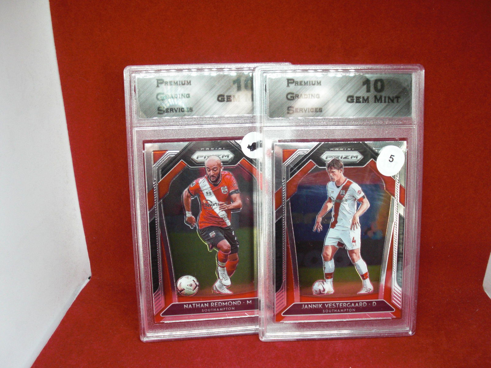 lot of 2 PGS gem 10 prizm soccer cards (1 of 1)