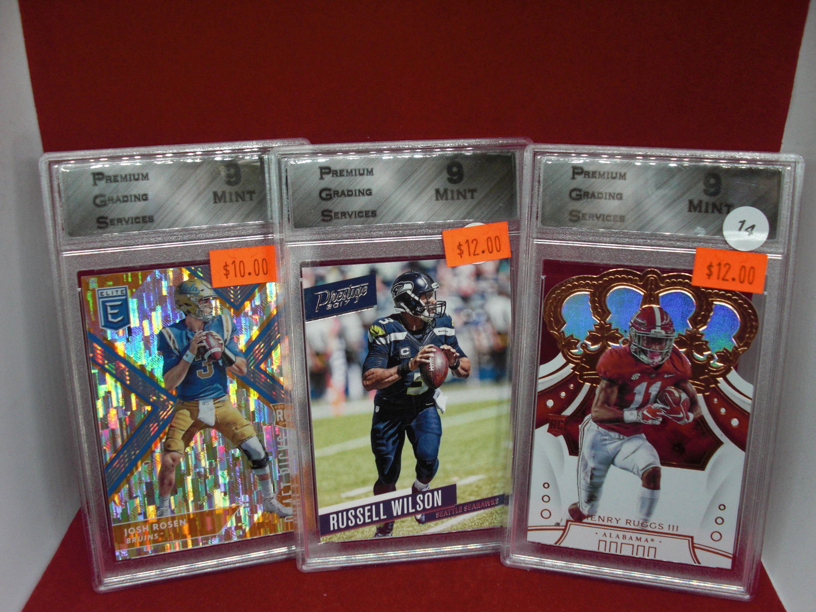 lot of 3 pgs 9 football cards (1 of 1)