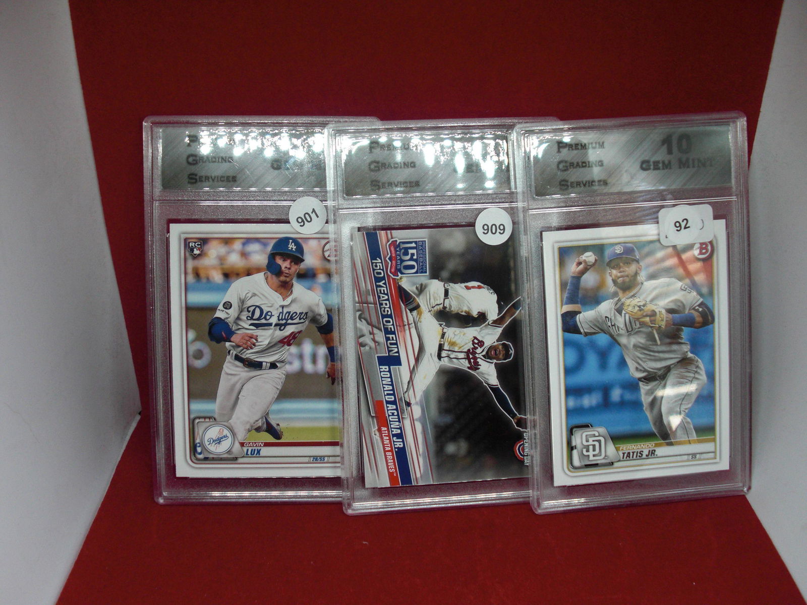 lot of 3 PGS 10 baseball cards (1 of 1)