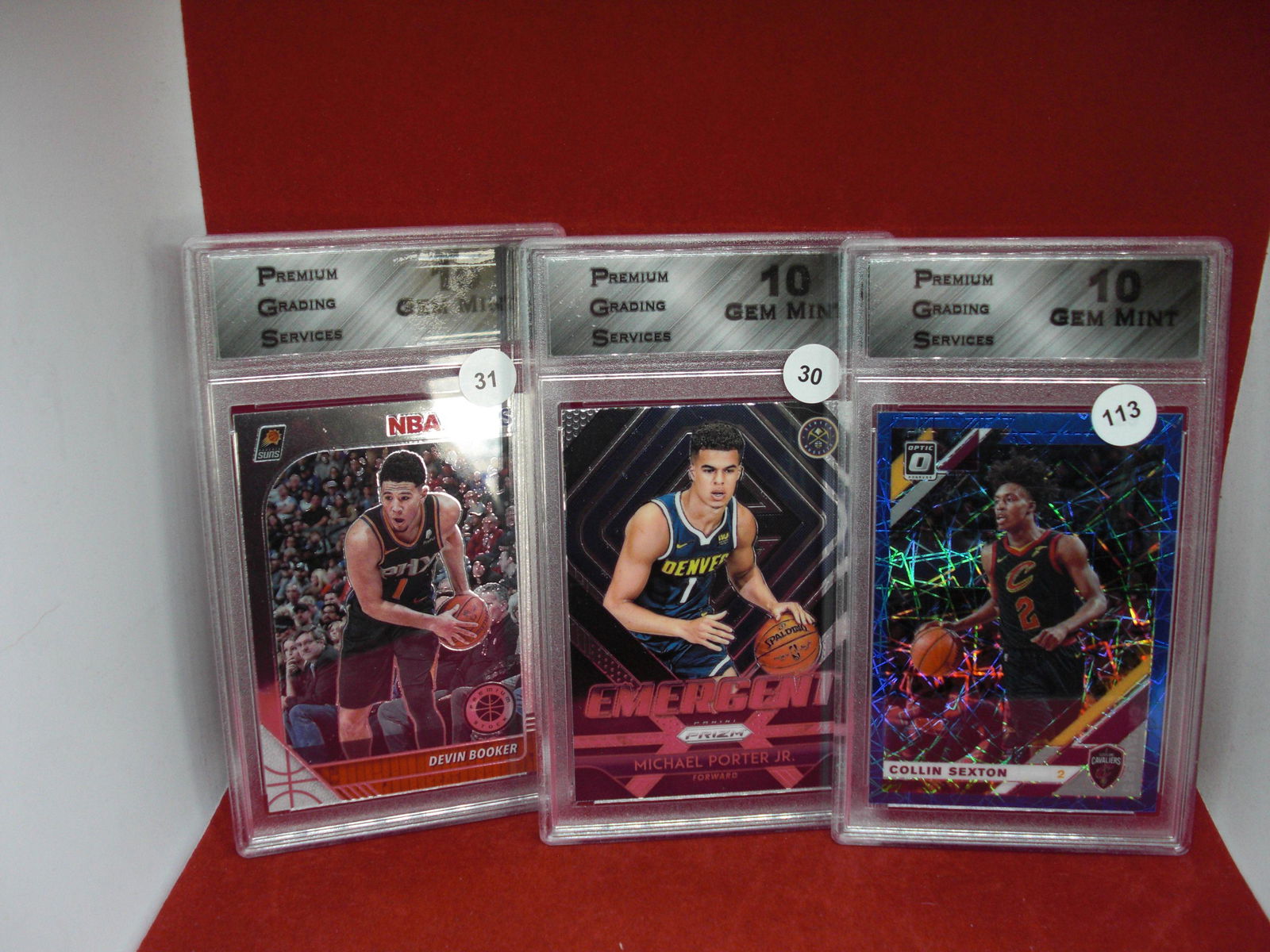 lot of 3 graded basketball cards pgs 10's (1 of 1)