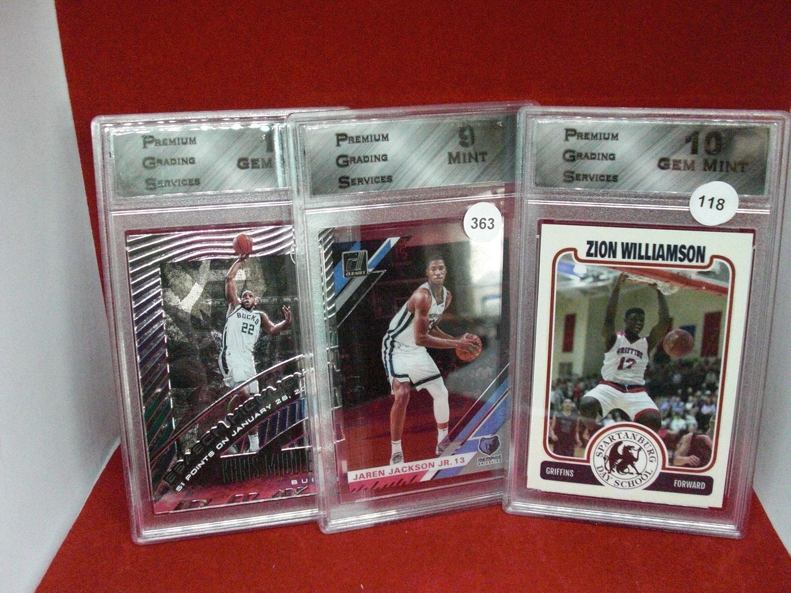 lot of 3 graded basketball cards (1 of 1)