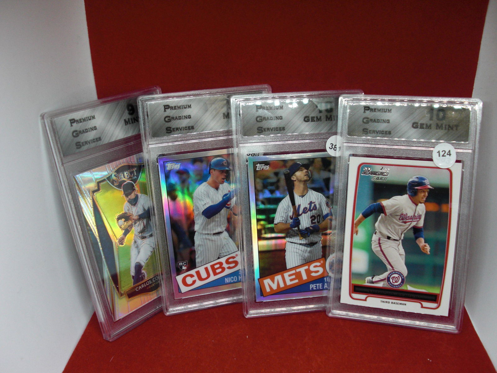 lot of 4 pgs graded baseball cards (1 of 1)