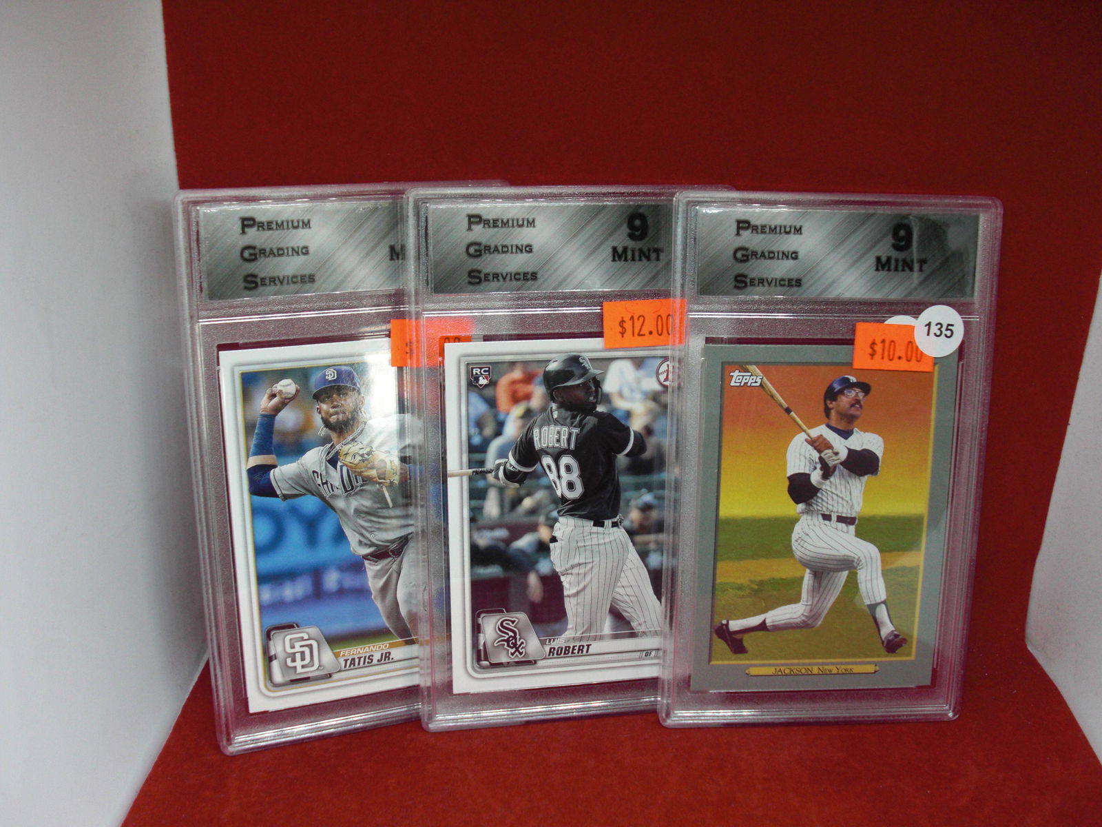 lot of 3 pgs graded baseball cards pgs 9's (1 of 1)