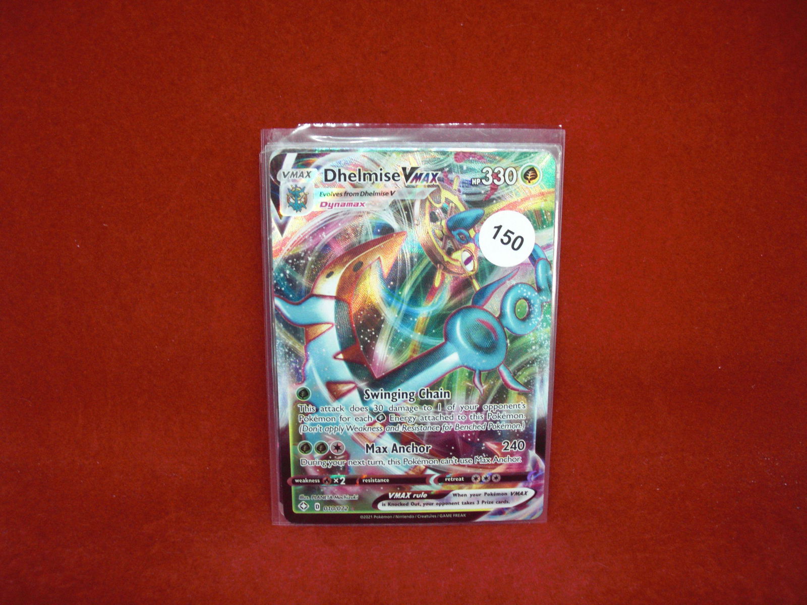 pokemon card dhelmise vmax (1 of 1)