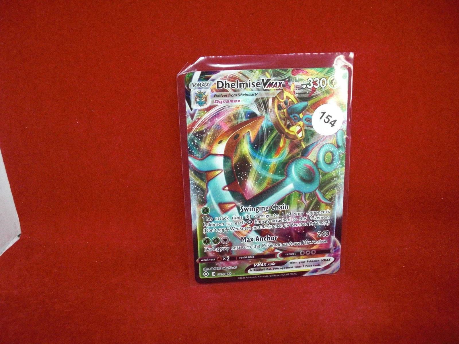 pokemon card dhelmise vmax (1 of 1)