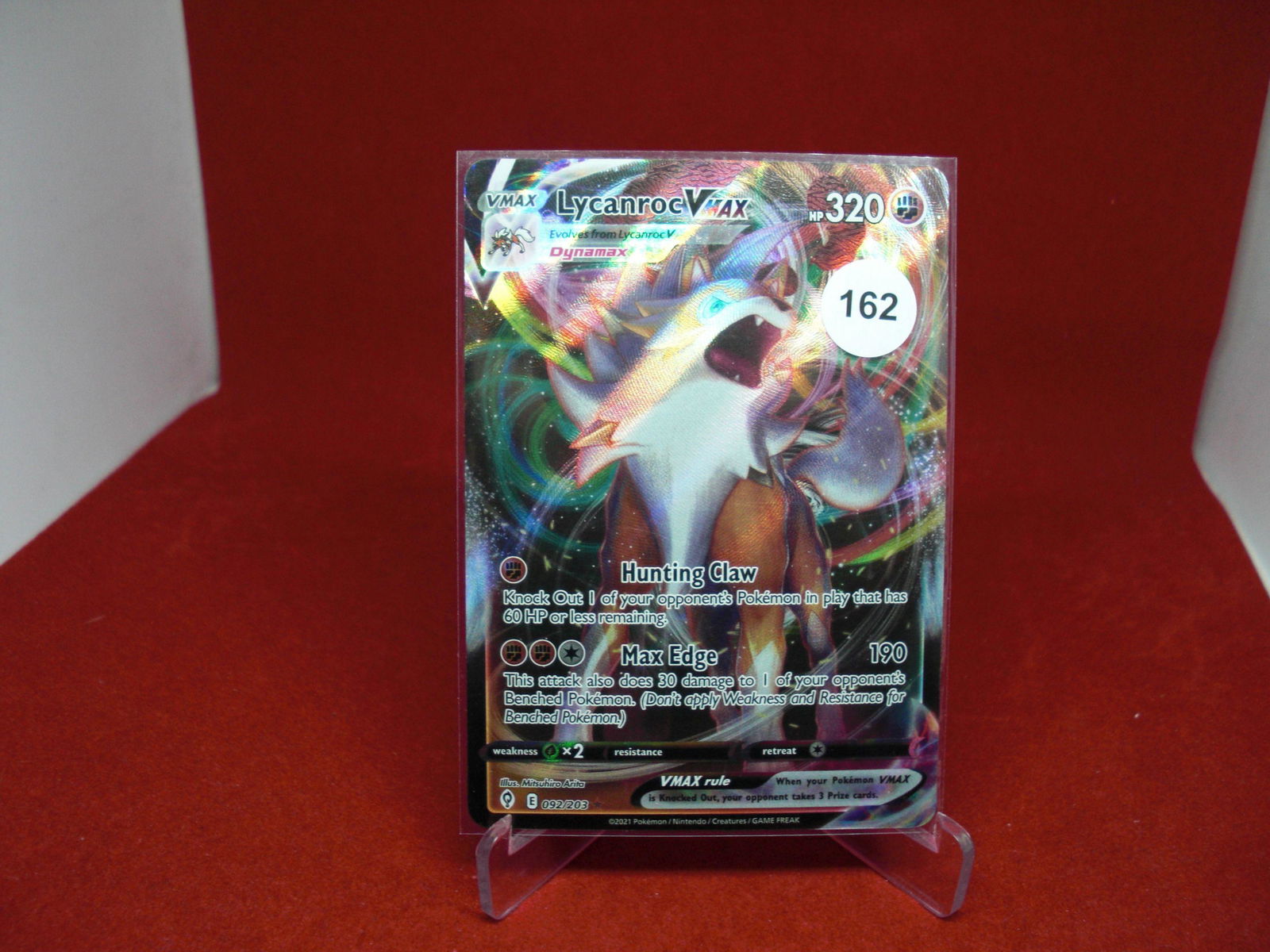 pokemon card lycanroc vmax (1 of 1)