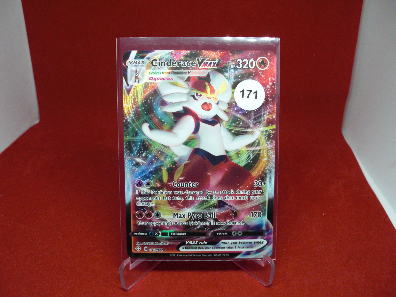 pokemon card cinderace vmax (1 of 1)