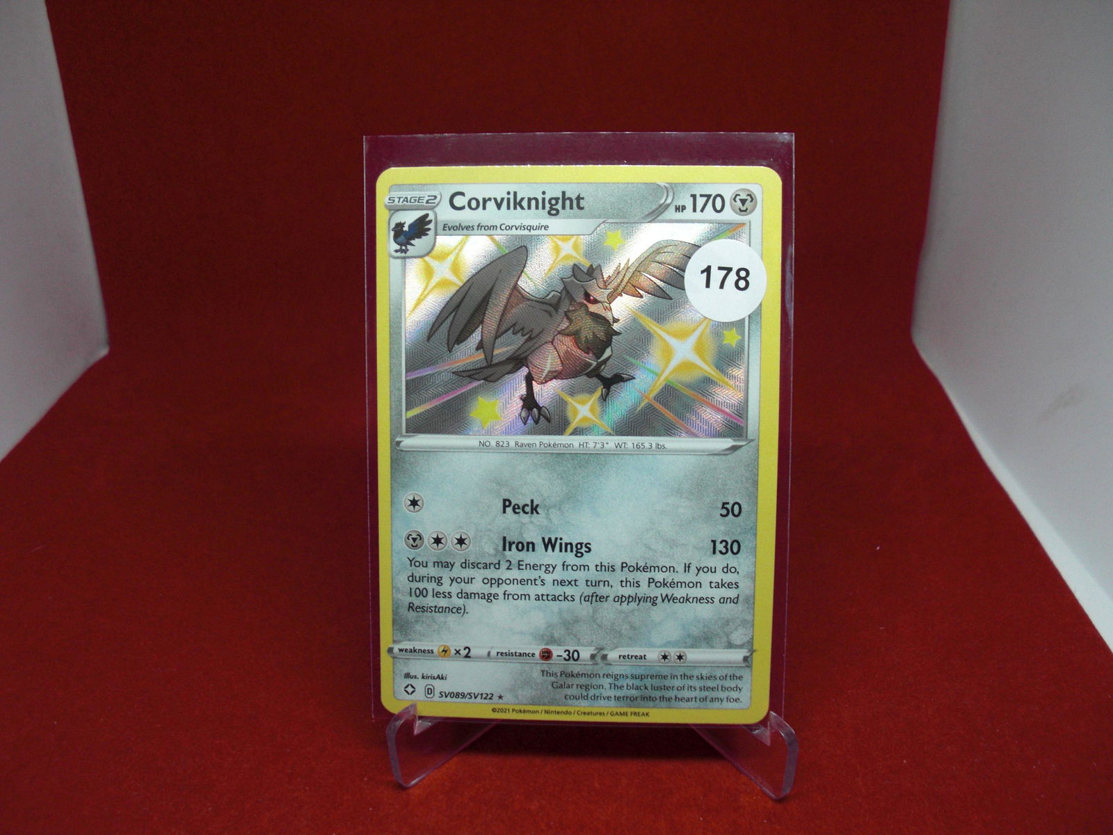 pokemon card corviknight (1 of 1)