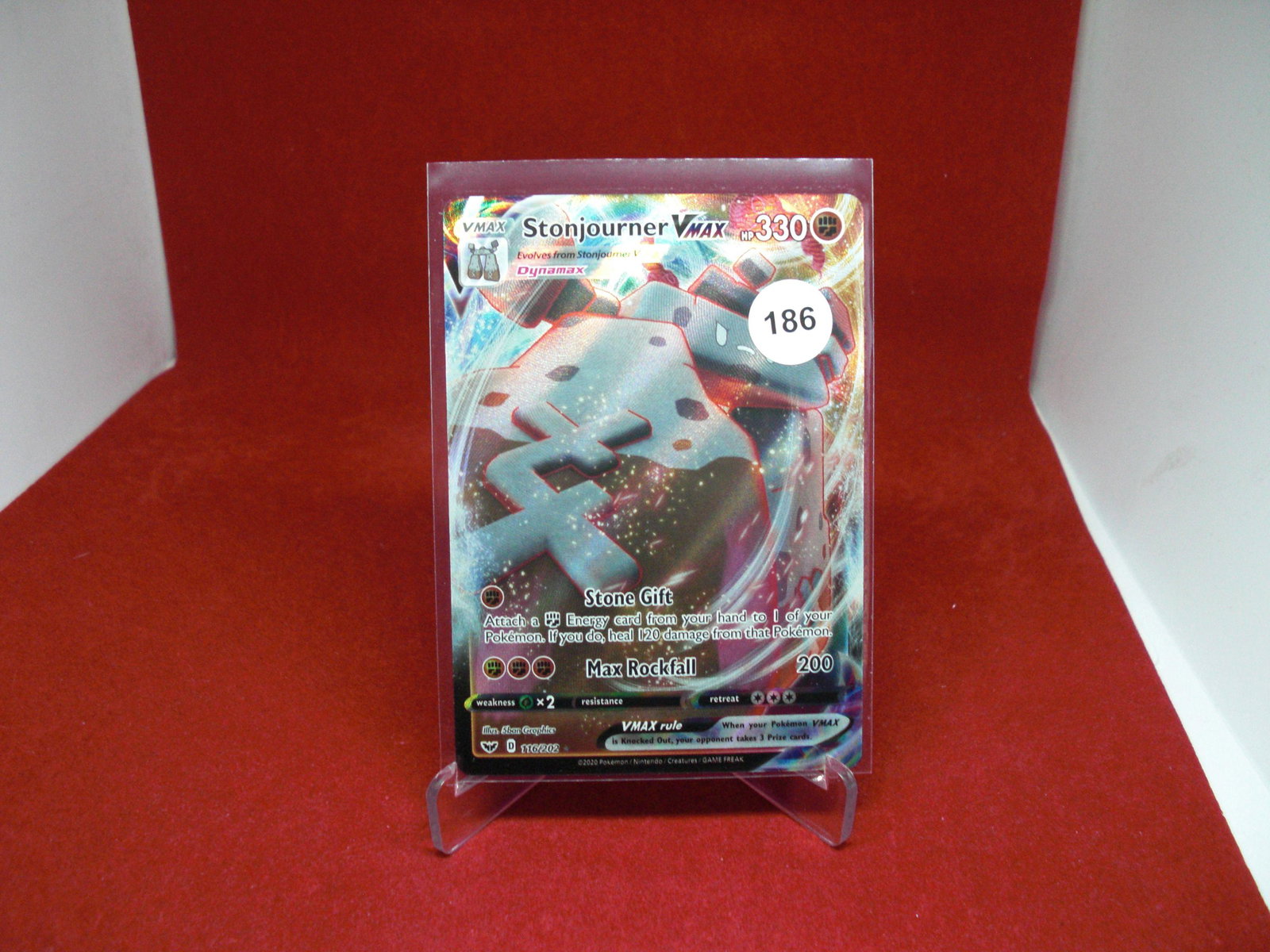 pokemon card stonjourner vmax: pokemon card stonjourner vmax