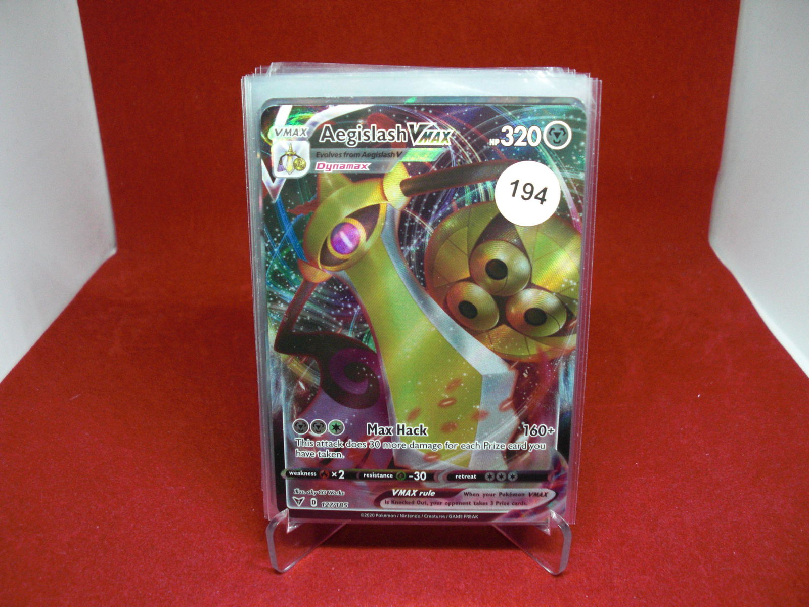 pokemon card aegislash vmax (1 of 1)
