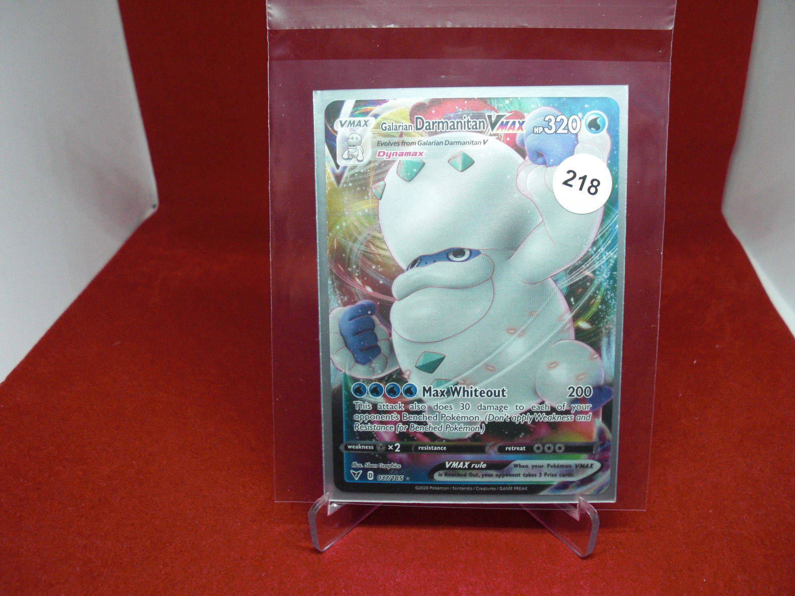 pokemon card darmanitan vmax (1 of 1)