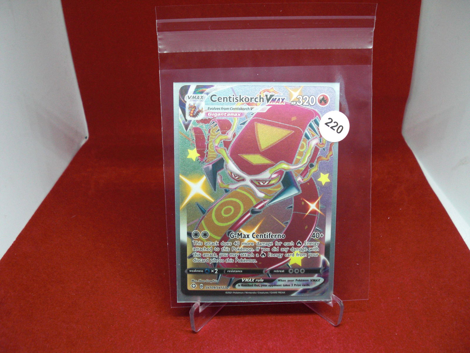 pokemon card centiscorch vmax (1 of 1)