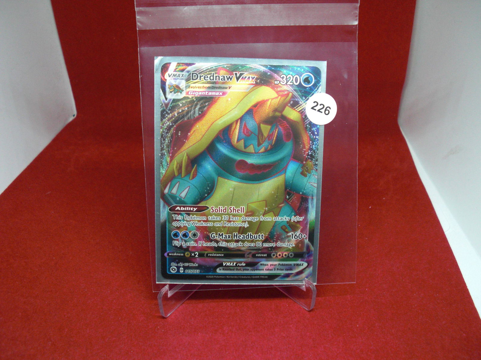 pokemon card drednaw vmax (1 of 1)