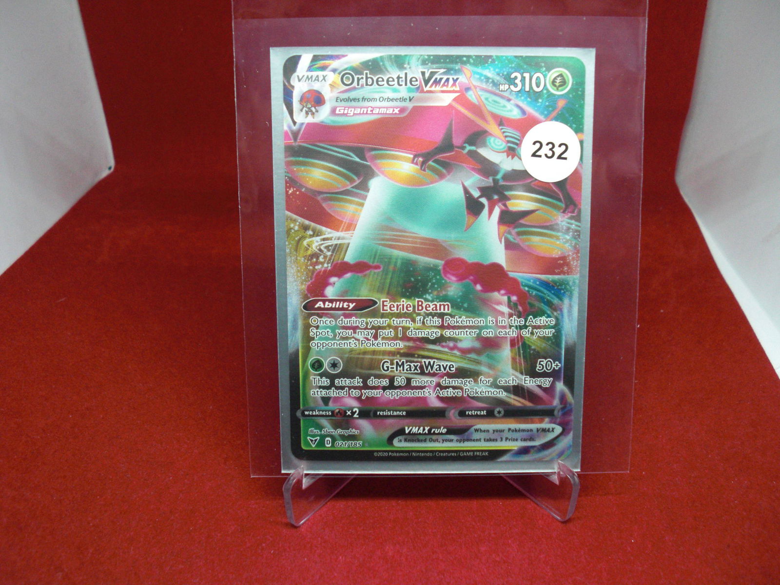 pokemon card orbeetle vmax (1 of 1)