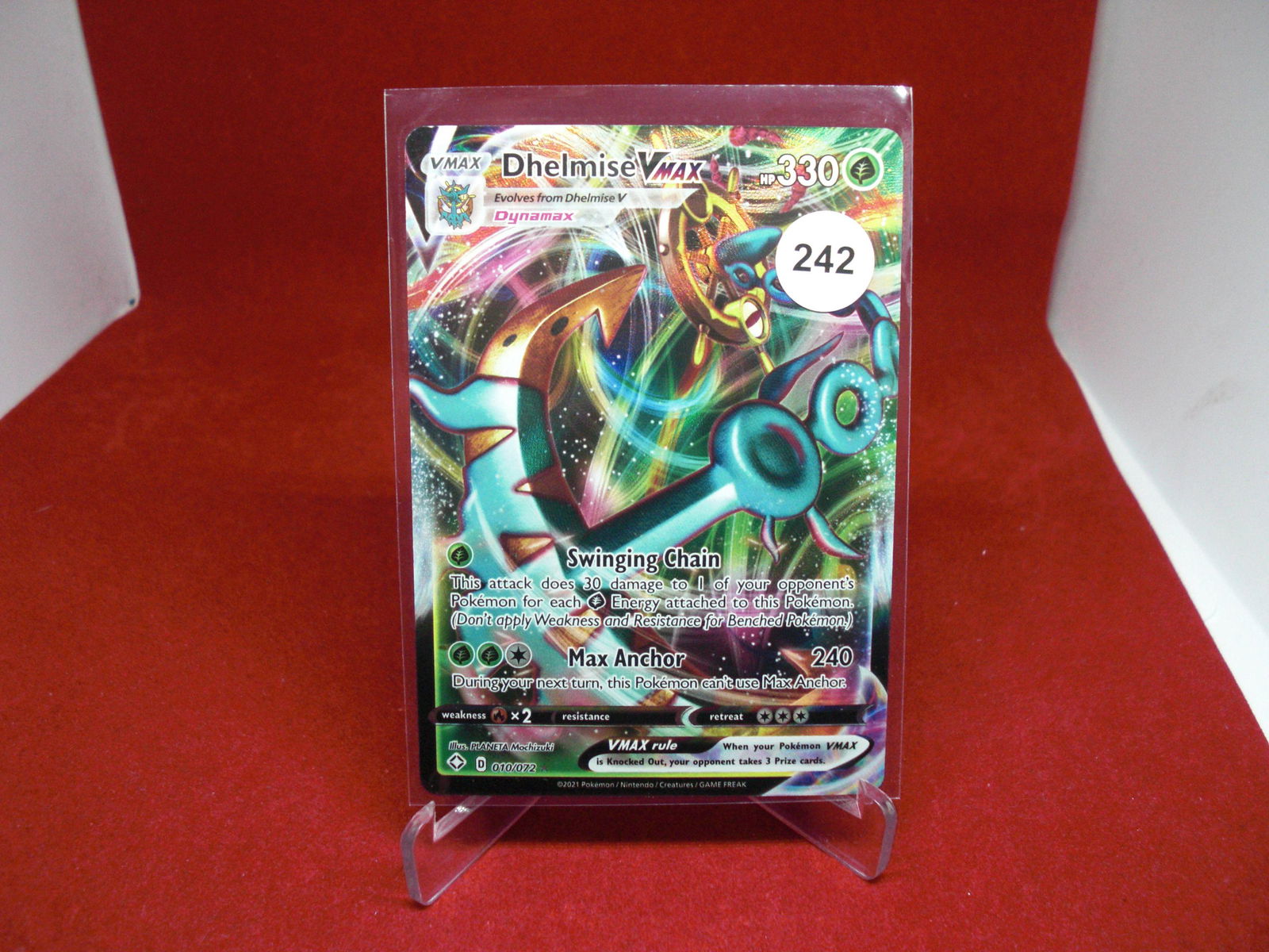 pokemon card dhelmise vmax (1 of 1)