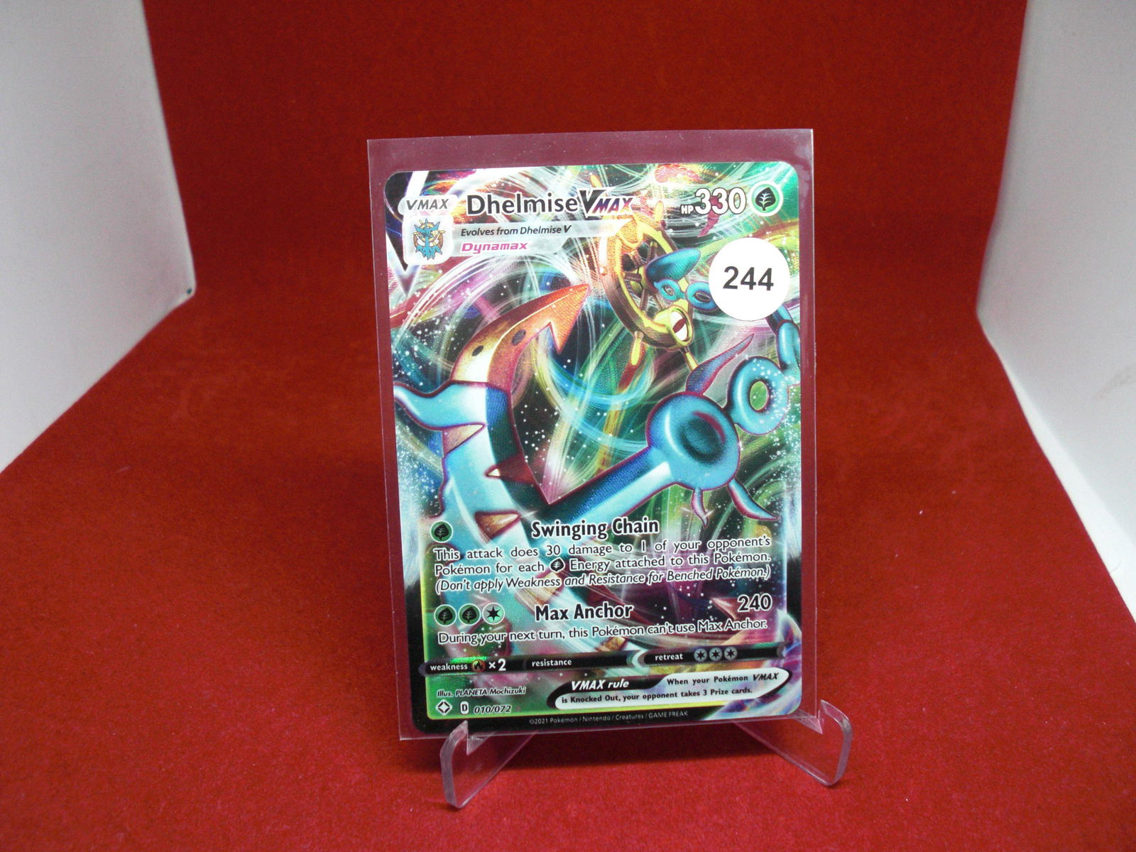 pokemon card dhelmise vmax (1 of 1)