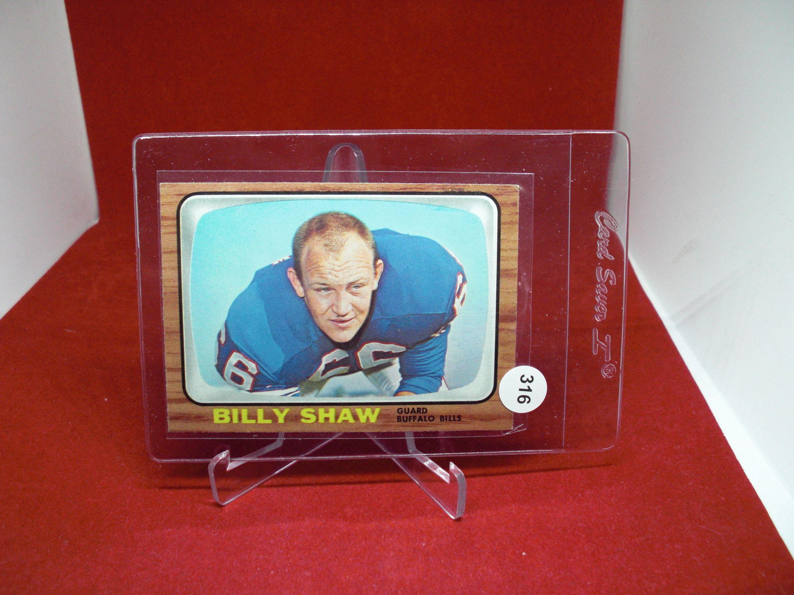 high grade 1966 topps football billy shaw (1 of 1)