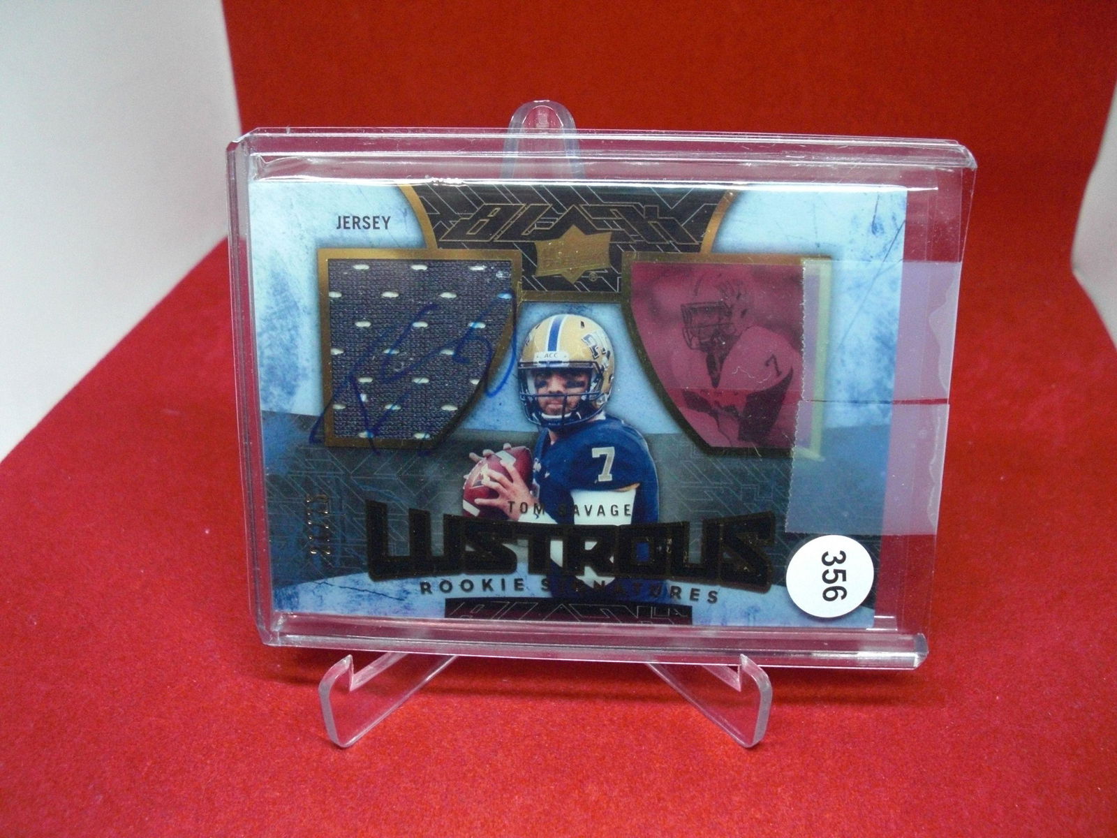 tom savage jersey auto card 21/75 (1 of 1)