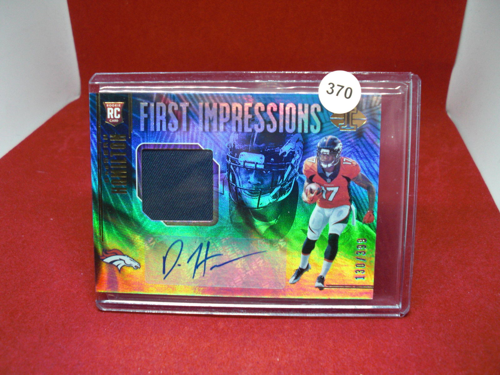daesean hamilton jersey patch auto 130/399 (1 of 1)