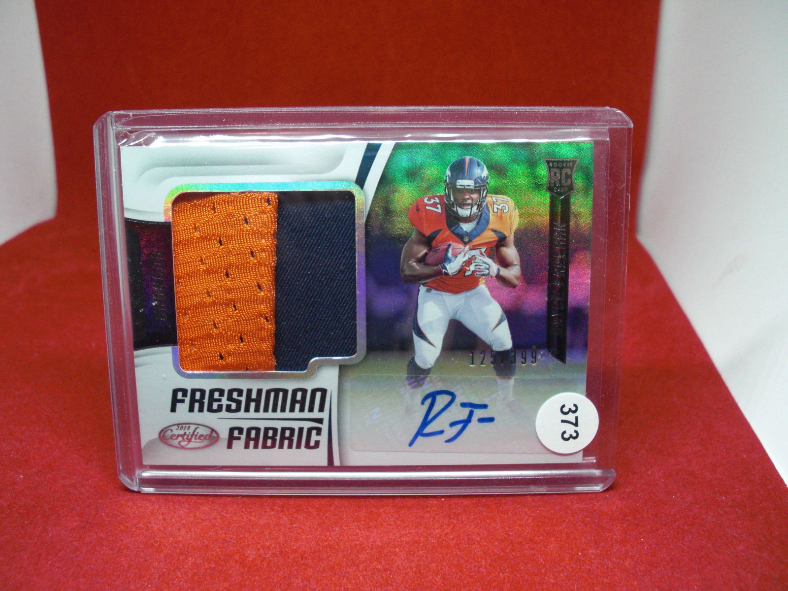 royce freeman rookie patch auto 125/399 (1 of 1)
