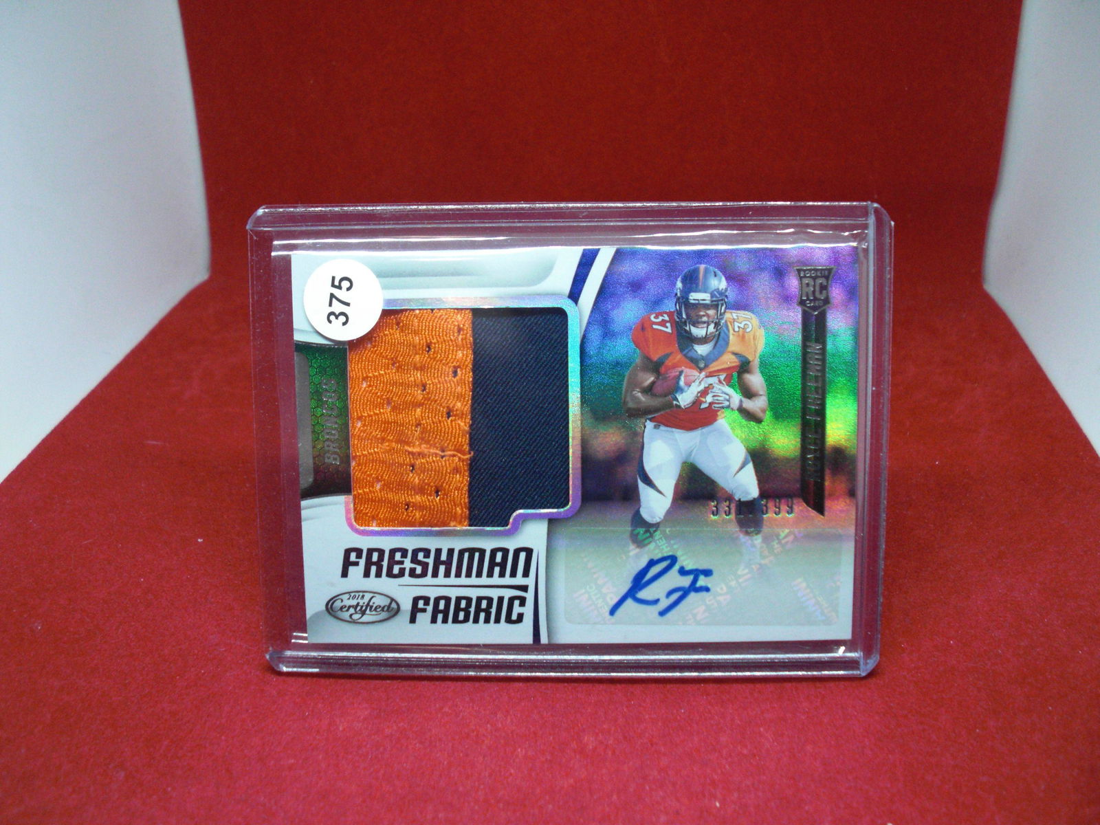 royce freeman rookie patch auto 331/399 (1 of 1)