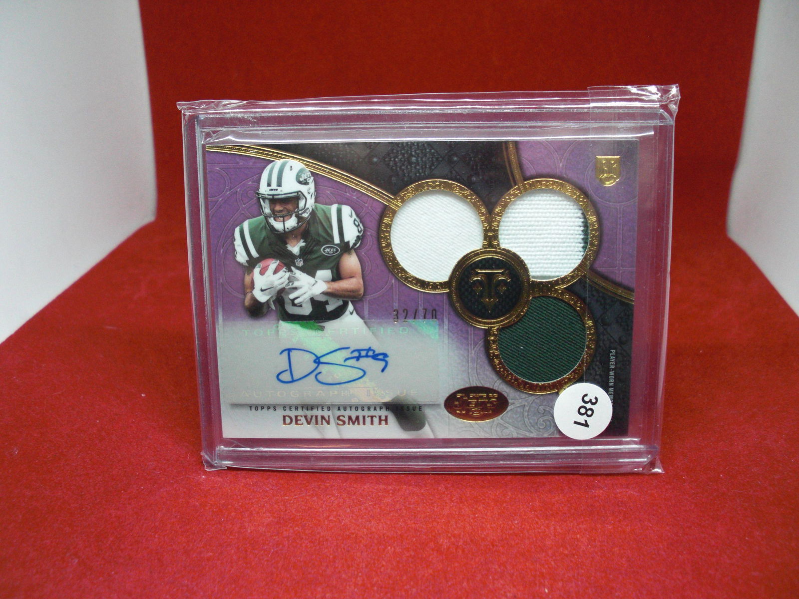 devin smith rookie patch auto 32/70 (1 of 1)