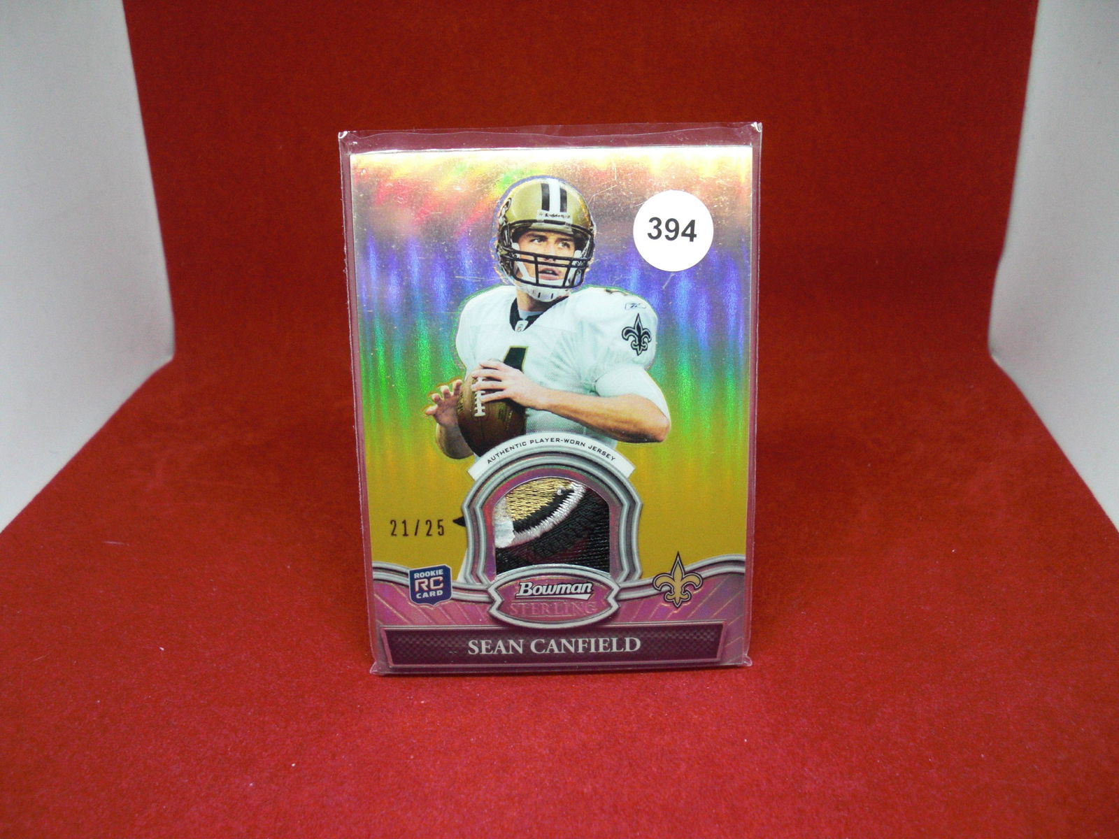 sean canfield gold patch card 21/25 (1 of 1)