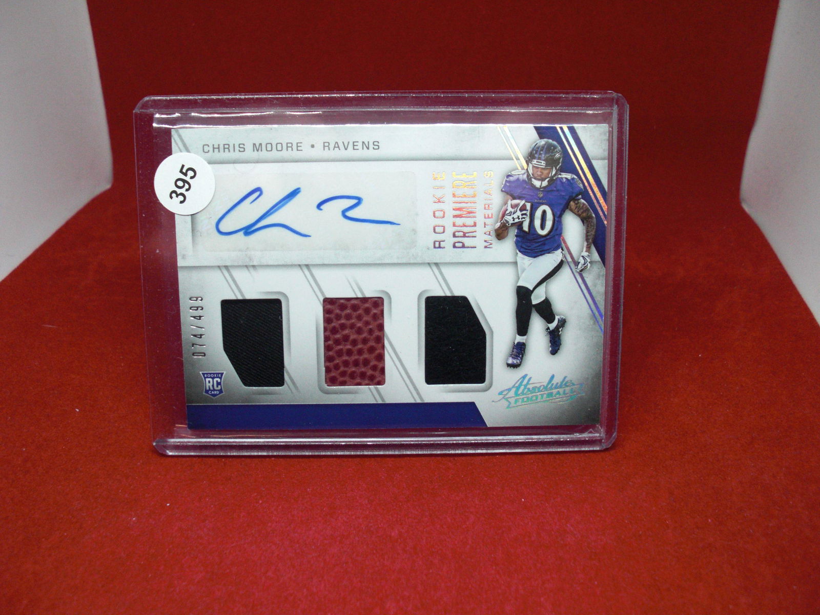 chris moore rookie patch auto 074/499 (1 of 1)