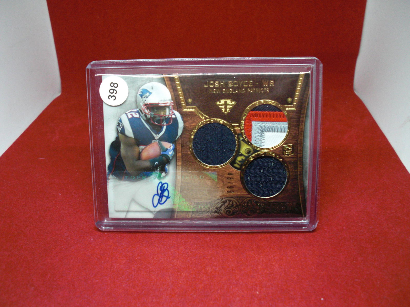 josh boyce patch autograph card 48/99 (1 of 1)